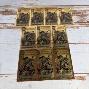 Lot of 10 Oklahoma 1/2 Goldbacks 1/2000 oz 24kt Gold Notes Fractional Gold